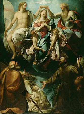 Giulio Cesare Procaccini Incoronazione della Vergine Spain oil painting art